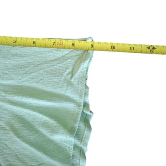 Torrid Babydoll Crinkle Gauze Crochet Inset Lace Up Top Women's Cute Green Sz 5X - Picture 12 of 14